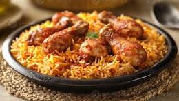 Home made chicken biryani